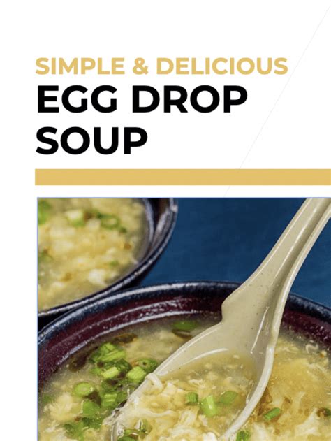 tried tested and true egg drop soup|Egg Drop Soup .